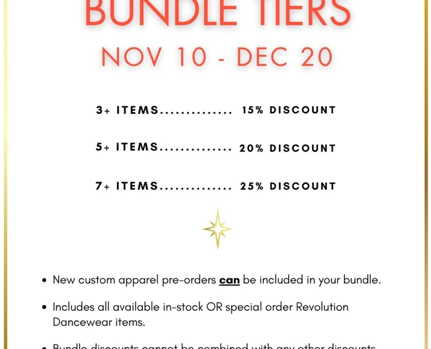 3 bundle tiers